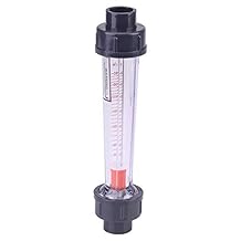 60-600L/H 100-1000L/H Socket 25mm LZS-20 Flow Meter Plastic Tube Liquid Water Rotameter Flow Measuring - ( Size: 100-1000 LPH Thread Specification: Length 322mm )