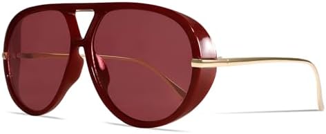 Retro Gold Aviator Sunglasses for Women Men, 2026 Metal Oversized 70s Aviators Black Sun Glasses