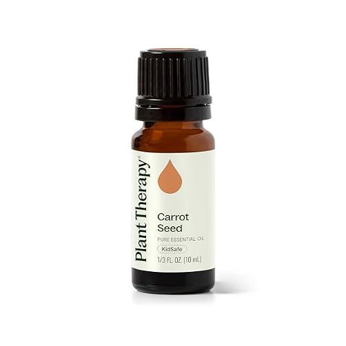 Plant Therapy Carrot Seed Essential Oil 10 mL 13 oz, 100% Pure, Undiluted, Natural Aromatherapy, Natural Skin Care, Digestive Support