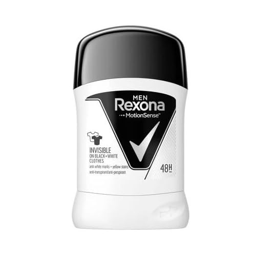 Rexona Men Erkek Anti-Perspirant Stick Deodorant Invisible Black And White 50 ml 1 Adet