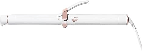 T3 SinglePass Curl Professional Curling Iron Custom Blend Ceramic Long Barrel Curling and Wave Iron with Adjustable Heat Settings for Shiny Smooth Curls and Waves