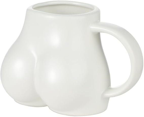 haozaikeji Funny Butt Shaped Coffee Mug Creative Ceramic Mug Funny Female Body Cup Booty Mugs Nice Butt Cute Mugs for Birthday Valentines Day, 12oz