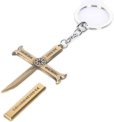 Kiumi Miscellaneous Goods One Piece Key Chain, Night Cosplay Tool, Accessory, One Piece, King Nanabuumi, Juraku, Le Mihawk, Hawk Eyes Mihawk, Zinc, Amethyst
