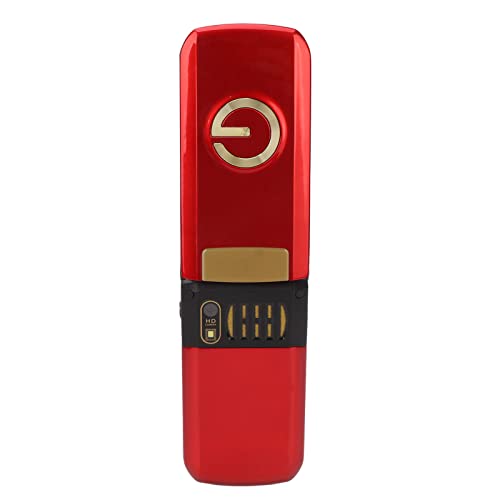 Senior Cell Phone, 3D Keys US Plug 100 to 240V Unlocked Flip Phone for Daily Use Red
