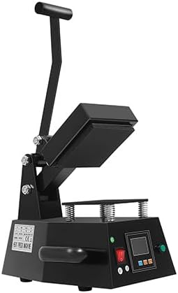 Heat Press Machine, 110V 450W Digital 3D Sublimation Heat Press Machine for T Shirt, Mini Combo Heat Press Machine Logo Transfer Printing Machine for DIY Caps T Shirt Printing
