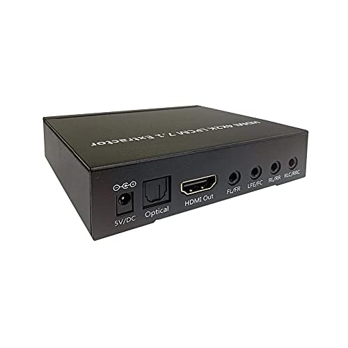 HDMI LPCM 5.1 7.1 to Analog Surround Decoder with Repeater Function