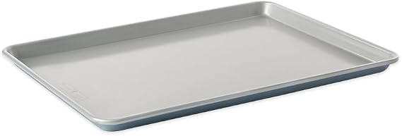 Nordic Ware BrilliantTM Colorful Bakeware 18 x 13 Half Sheet Pan, Nonstick made without PFAS or PTFE for safe cooking; Reinforced steel rim prevents warping