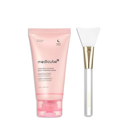 medicube Salmon DNA PDRN Overnight Wrapping Mask and Jelly Brush Set