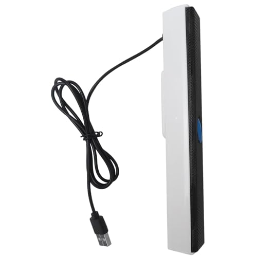 USB ComputerLaptop Speaker with Stereo Sound & Bass, Portable Mini Sound Bar for Windows PCs, Desktop Computer and Laptops
