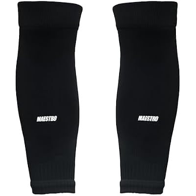 Maestro Leg Sleeves – Leg Sleeves for Men & Boys - Compatible With Shin Guards and Grip Socks for Soccer, Football, Hockey