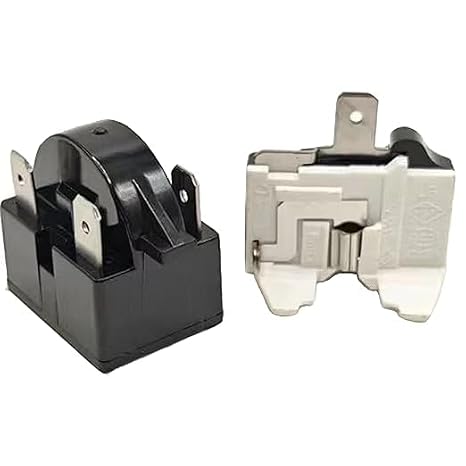 QP2-4.7 QP2-4R7 4.7 Ohm Refrigerator 3 Pin PTC Start/Starter Relay Refrigerator Overload Protector for Whirlpool Frgidaire Kenmore and Most Mini Fridges and Coolers