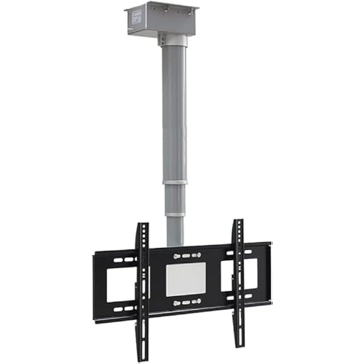 Adjustable TV Bracket TV Wall Bracket Mount Swivel FORGING Mount Adjustable Long Reach Full Motion TV Mounting for 26-70 inch Low Profile TVs Electric TV Lift,One Colour-80cm