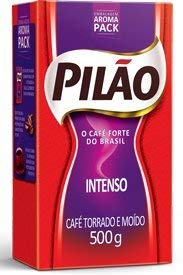 Roast n' Ground Intense Coffee From Brazil - Cafe Intenso Torrado e Moido - Pilao 17.60oz (500g) GLUTEN FREE