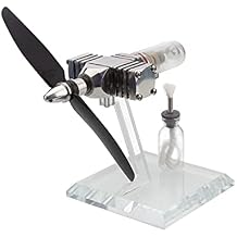 External Combustion Engine Model, Plane Head Pocket Free-Piston Stirling Engine Motor Model, Physics Science Experiment Toy Kits for Adults and Teenagers