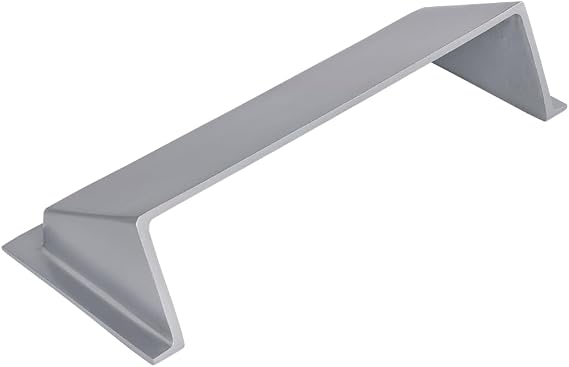 Prima Decorative Hardware Modern Air Deflector 4"x14" Cast Aluminum-Silver