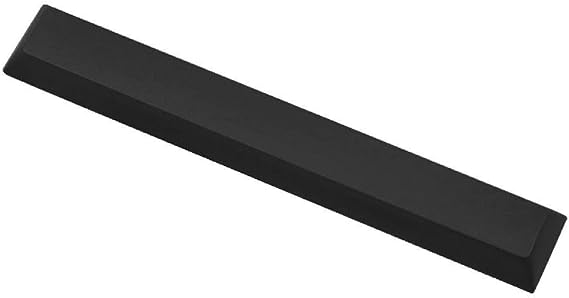 1 Piece PBT Spacebar Keycap 6.25U/7U DSA Profile Keycaps for Mechanical Keyboard (MX switches, 6.25U/7U space) - Polybutylene Terephthalate (PBT) Material - Black