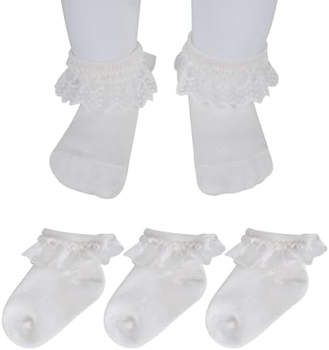 Newborn Socks Girl Baby Girl Lace Infant Little Girls Pack of 35