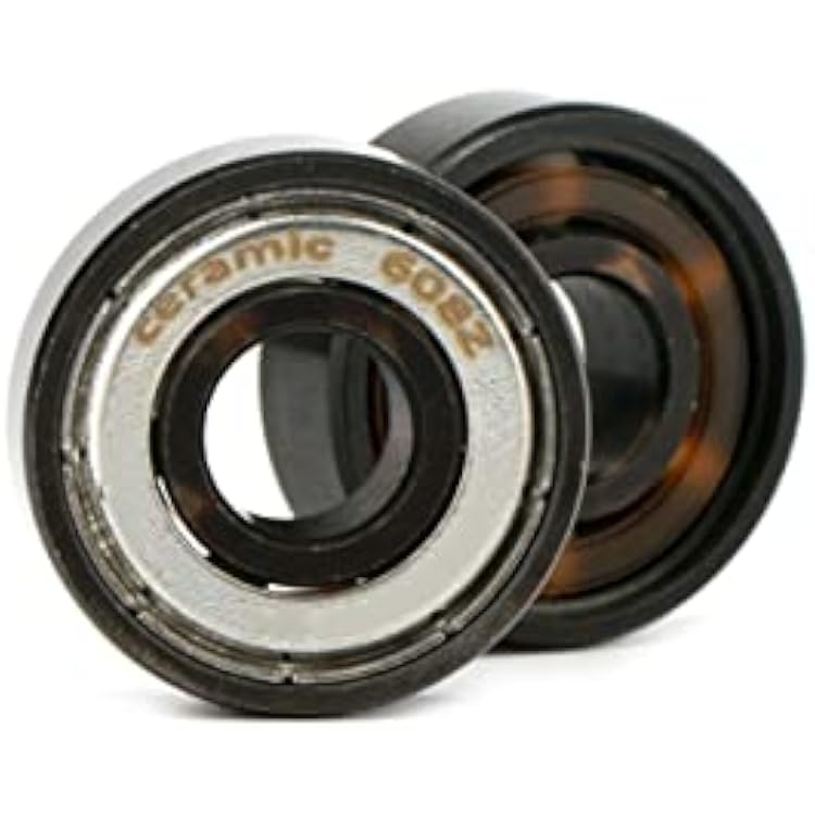 608z Si3n4 Zro2 Ceramic Ball Bearings Abec-11 Skateboard Inline Roller Skates Scooter Bearing DINGGUANGHE Color : 2pcs Zro2 6 Ball 608