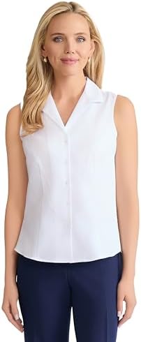 Jones New York Womens Button Down Blouse