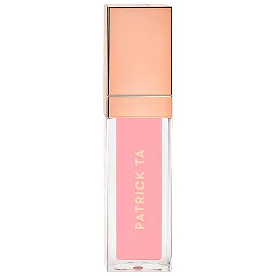 P4trick Ta. - Major Volume Plumping Lip Gloss, Hydrated Lips, High Shine, Non-Sticky Gloss Finish, Long-Lasting, Smooth Lips - Color: (rich milky pink)