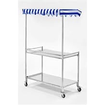 Carbon Steel Vending Cart, Outdoor Vendor Cart, Foldable Market Stalls Vending Cart, Portable Food Display Food Display(Yellow,18.8x39.3in)