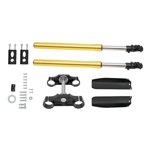 29 4548mm Triple Tree Clamp Front Forks Shock for Most Pit Dirt Bike 110125cc, Bike Suspension Forks Front Triple Tree Clamp Front Fork Shock Set