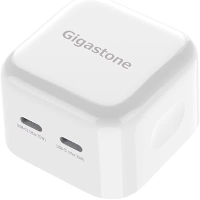 Gigastone Dual Port USB C Foldable GaN Charger 35W PD3.0 Fast Charger for iPadiPad proiPhone 16 Pro Max16 pro151413Samsung Galaxy S24S23E-BookSwitchApple WatchAirPods