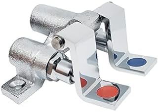 Commercial Stainless Steel Dual Foot Pedal Control for Sink Faucet Hands-Free Operation | Hot & Cold Water