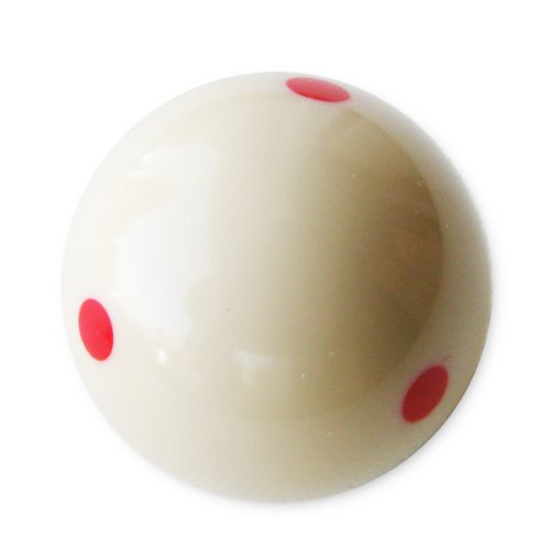 6 Dot Measle Pool Cue Training Ball 2 14-Inch, White