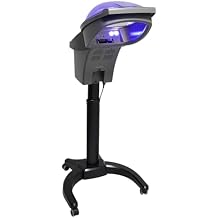 7 Light Standing Hair Steamer, 700W O3 Ozone Micro Mist Hair Hairdressing Color Processor Oil Treatment, Height Adjustable, for Spa and Home. (Black)