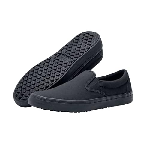 Shoes for Crews Unisex Slip-On Work Shoes - Comfortable, Non-Slip Footwear for Men & Women in Food Service, Healthcare & Hospitality - Merlin Slip-On