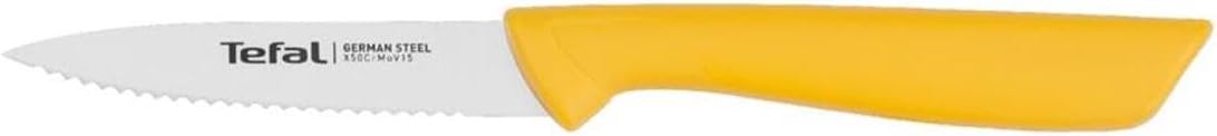Tefal K27321 Colorfood paring knife 8 cm | gear | German stainless steel | versatile | corrosion resistant | ergonomic | safe | yellow