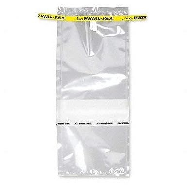Nasco Whirl-Pak B01491WA Write-On Bag, 30.5 cm Length x 12.5 cm Width x 0.076 mm Thickness, 798 mL Capacity (Pack of 500)