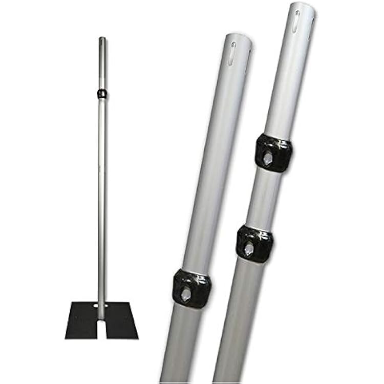 6 Pack 6-10 FT Adjustable Uprights for Pipe and Drape Systems