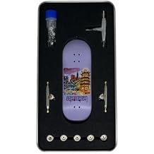 LEEFAI Pro Fingerboard Complete Set Up 34 * 96mm-Maples Wood Deck UV Printing Graphic 4.0 Trucks & 5 Urethane 65d Wheels-Op3ra Oriented Vibes