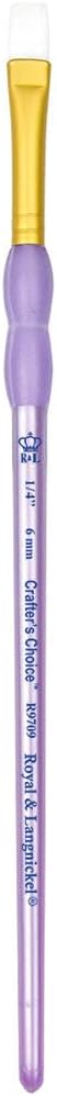 Crafter's Choice White Taklon Wash Brush, 3/4" Width