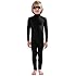 Full Bodysuit Include Felt Eye Mask Kids Dancewear Without Gloves and Socks Solid Color Spandex Zentai Child Unitard