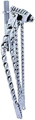 Alta Chrome 26" Square Twisted Cruiser Steel Spring Fork, Multiple Styles