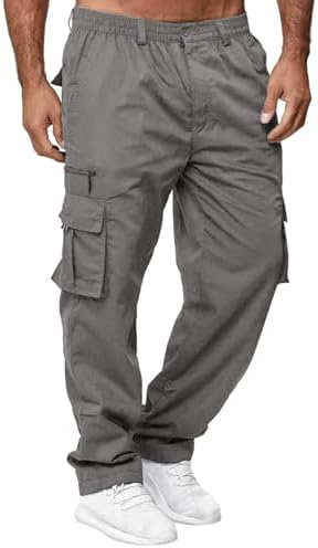 Mans Work Pants Triple-Stitched Seams, Heavy Duty Fabric for Tough Jobs, Industrial & Professional Use