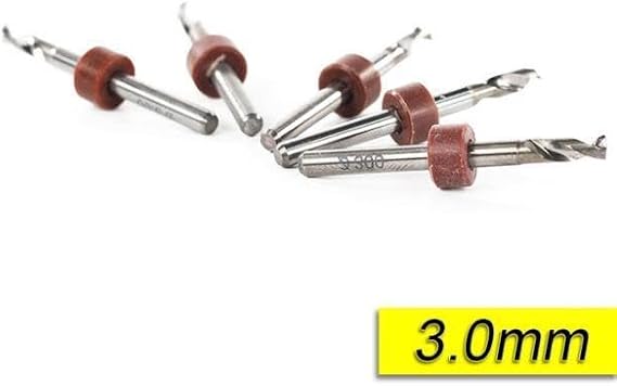 PCB Mikro Karbür CNC Matkap Ucu 10lu Set 3,00mm Tungsten 18 Shank