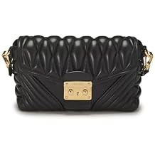 Pre-loved Black Nappa Matelasse Biker Shoulder Bag, Black
