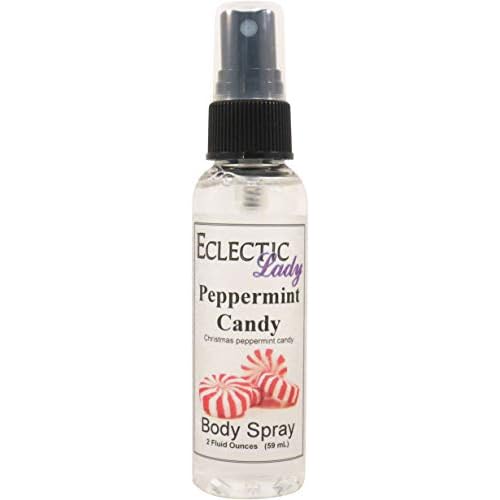 Eclectic Lady Peppermint Candy Body Spray, 2 ounces, Body Mist for Women with Clean, Light & Gentle Fragrance, Cologne with Soft, Subtle Aroma For Daily Use