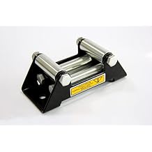 SALMAN 3000-3500LBs 4-Way Roller Steel Fairlead 4-7/8" (124mm) Hole Spacing for UTV/ATV Winch Accessory