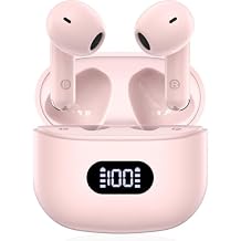 Wireless Earbuds,Bluetooth in Ear Buds with Immersive Surround Sound Stereo,Tap-Control,48 Hours Playtime,Bluetooth 5.4 LED Display Charging Case,IPX7 Waterproof Fit iPhone&Andriod Sports Workout