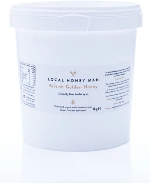 The Local Honey Man - 100% Pure British Local Golden Honey 1kg Bucket