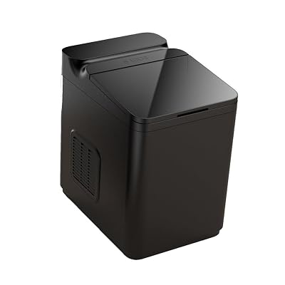 Portable Ice Machine Self-Cleaning, Ice Makers Countertop with Soft Chewable Pellet Ice, 26Lbs24H,9 Ice Cubes6 Mins, Pellet Ice Maker for Home Kitchen,Black