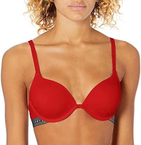 Womens Micro Push Up Bra with Lace Straps