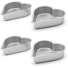 Mini Tart Pan Set, 4-Inch 4Pcs with UN-Removable Bottom Non-Stick Round Quiche Bakeware for Oven and Instant Pot Baking, Pudding Mold Quiche Pans
