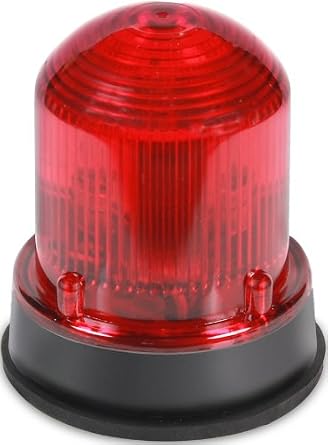 Warning Light, LED, 120VAC, Red, 65 FPM