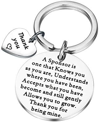 MAOFAED Sponsor Keychain Appreciation Gift AA Addiction Recovery
